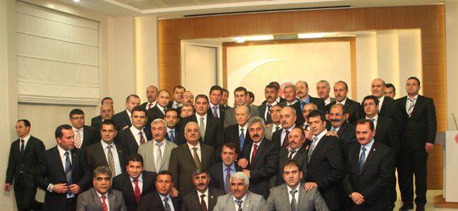 MHP Yönetiminden Bahçeli'ye ziyaret 