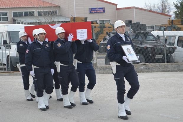 Şehit polis Yüca için tören düzenlendi