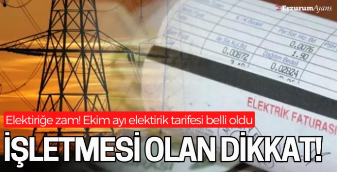 1 Ekim'den itibaren geçerli olacak! Sanayi elektriğine zam!