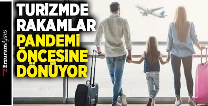 2021'de gelen turist sayısı yüzde 88,08 artı