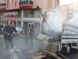 Erzurum'da korkutan yangın!..