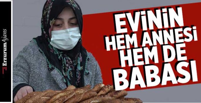 Simit satarak evinin geçimini sağlıyor