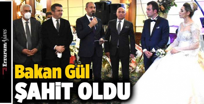 Adalet Bakanı Gül, nikah şahidi oldu