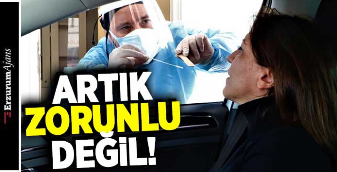 Aşısızlara PCR testi zorunluluğu kaldırıldı