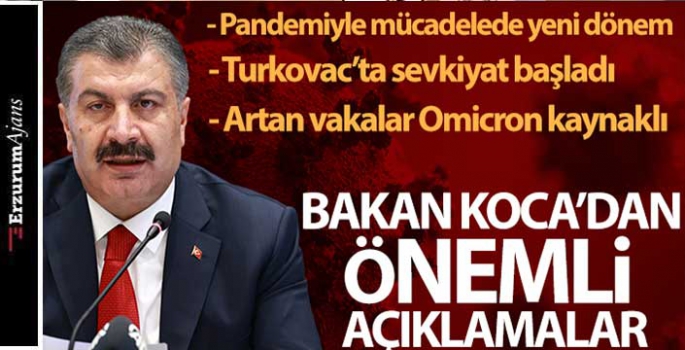 Bakan Koca'dan bilim kurulu sonrası açıklamalar