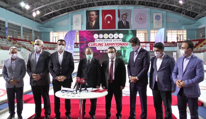 Dünya Curling şampiyonası Erzurum'da yapılacak