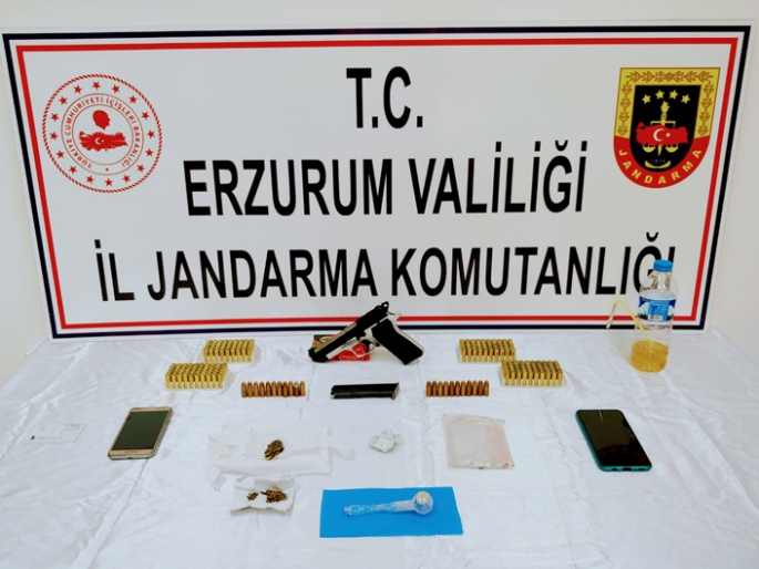 Erzurum'da 5 adrese uyuşturucu operasyonu