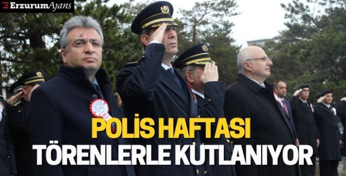 Erzurum'da polis haftası törenlerle kutlanıyor