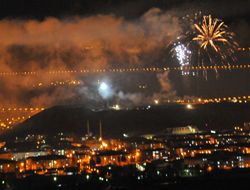 Erzurum'dan büyüleyici gece  manzaraları!..
