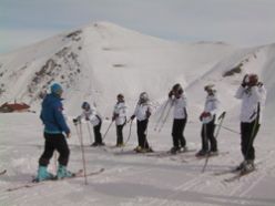 Özel sporcular kayak kampında