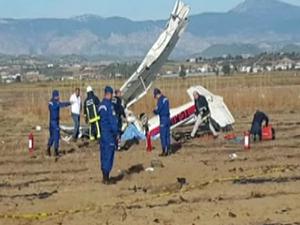 Antalya'da keşif uçağı düştü: 2 ölü