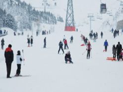 Palandöken'de kayak ve kızak keyfi