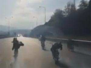 Bursa'da ölüm yarışı kamerada