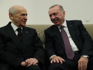 Meclis'te Erdoğan-Bahçeli zirvesi