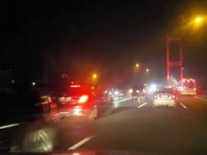 Erdoğanın konvoyunu görünce heyecandan kaza yaptı