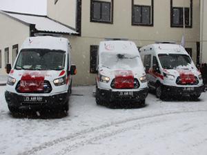 Erzurum 112'ye 6 yeni ambulans