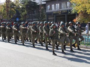 Erzurum'da 29 Ekim Cumhuriyet Bayramı provası yapıldı