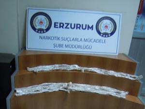 Erzurumda 3 kilo 819 gram eroin maddesi ele geçirildi