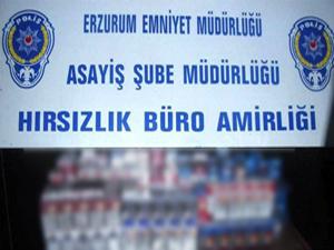 Erzurum'da 300 bin TL'lik sigara hırsızlığı