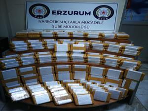 Erzurum'da 82 kilo eroin ele geçirildi