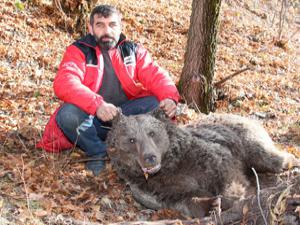 Erzurum'da boz ayıyı vurdular