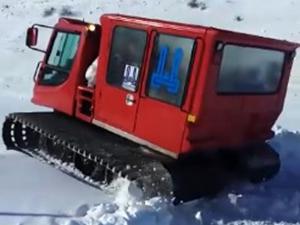 Erzurumda snowtracklı karne yolculuğu
