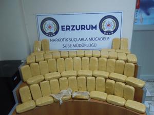 Erzurumda uyuşturucu operasyonu, 32 kilo eroin ele geçirildi