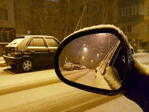 Erzurum'da yoğun kar yağışı