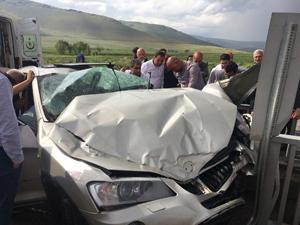 Erzurumda zincirleme trafik kazası: 4 yaralı