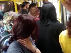 Halk otobüsünde taciz iddiası