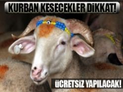 Kurban kesecekler dikkat