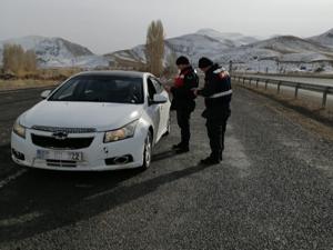 Horasan'da Jandarma Trafik Timi drone ile uygulamaya geçti