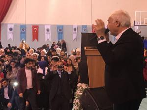 Horasan'da Prof. Dr. Nihat Hatipoğlu izdihamı