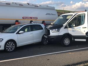 Horasanda trafik kazası: 2 yaralı