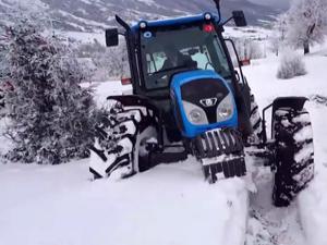 Kış şehri Erzurumdan drone ile beyaz manzara