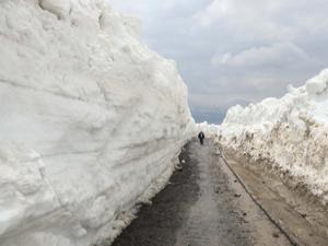 Nemrut Dağı'nda kar kalınlığı 10 metre
