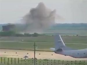 Rus uçağının düşme anı görüntülendi!