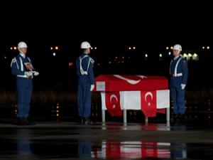 Şehit Kaplanbaba'nın cenazesi Erzurum'dan Düzce'ye uğurlandı