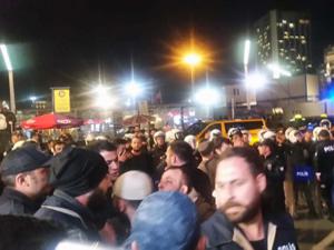 Taksim'de gerilim: Polis müdahale etti