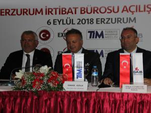 Türk Eximbankın 14. bürosu Erzurumda törenle açıldı
