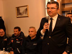 Vali Memiş, can kurtaranlar ile buluştu