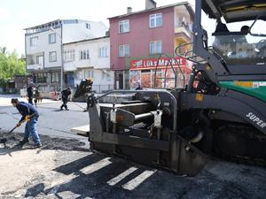 Yakutiye, Şükrüpaşa'yı asfaltlıyor