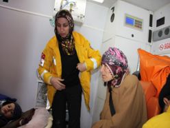 Erzurum'da hasta kurtarma operasyonu