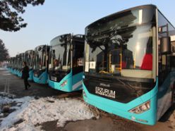 Büyükşehir'in ulaşım flosuna 15 yeni otobüs