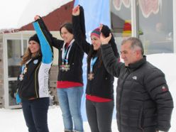 Kayakçılar Uludağ'da yarıştı