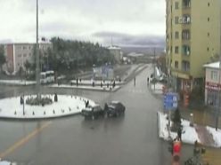 Erzurum'da trafik kazaları mobesede