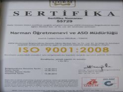 Narman Öğretmenevi ISO 9001 belgesi aldı