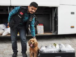 Erzurum otobüsünde 21 kilo esrar ele geçirildi