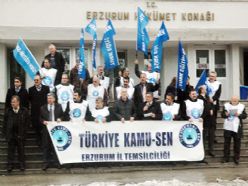 Erzurum'da davullu zurnalı protesto