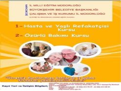 Erzurum'da hasta ve yaşlı refakatçisi kursu